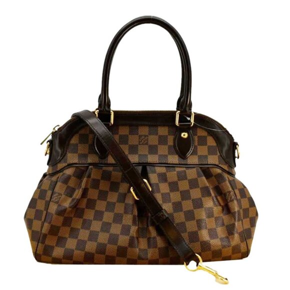 Louis Vuitton Trevi PM Damier Ebene Satchel Bag Brown - Picture 1 of 13